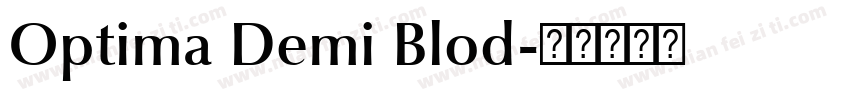 Optima Demi Blod字体转换